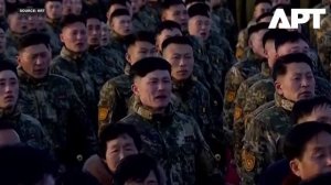 Пхеньян_ Ким Чен Ын открывает новое жилье для семей погибших солдат в Эмоте