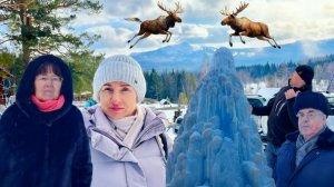 Парк Зюраткуль. Посетили Ферму Лосей Сохатка и Ледяной Фонтан