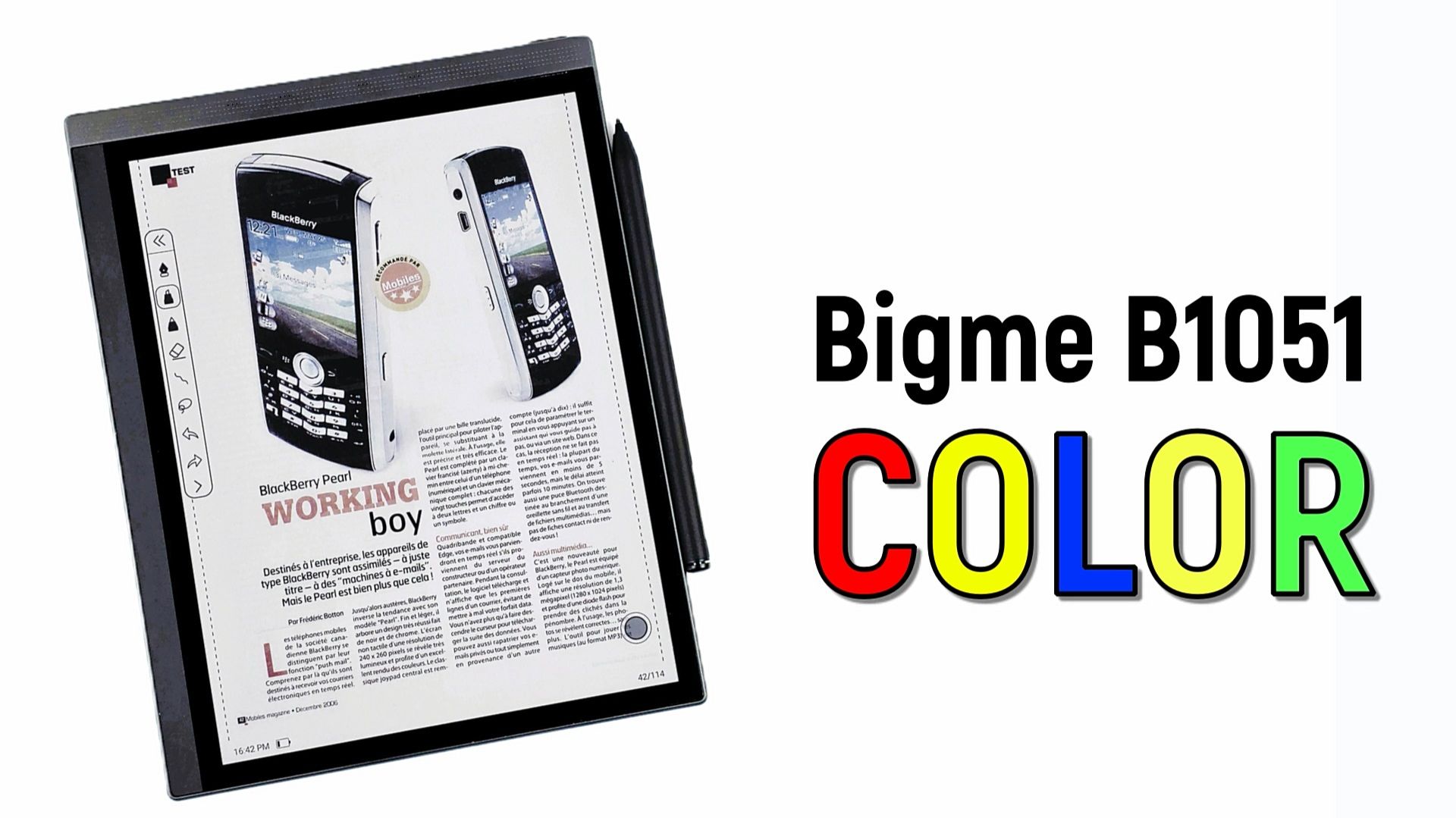 Bigme B1051C: 10-дюймовый цветной планшет на электронных чернилах! смотреть онлайн