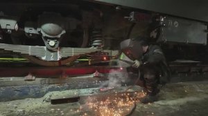 ЖД. Много работы по песку. Утечка воздуха под кузовом. Завалили участок неплановый работой. 128/26