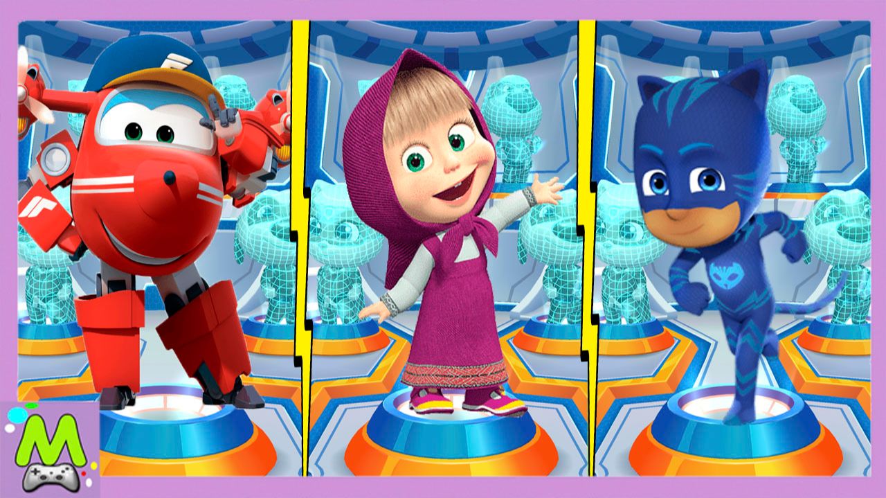 Маша против Супер Крыльев и Героев в Масках.Герои Мультиков в Бегалках на Скорость.Кто Круче смотреть онлайн