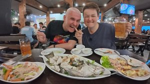 Мукбанг на последние ПИРУЕМ в дорогом ресторане! От пуза на наелись МОРЕРООДУКТОВ в Паттайе на ужин
