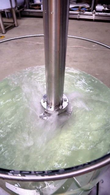 Работа гомогенизатора АПУП в режиме мешалки