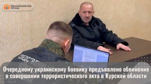 Очередному украинскому боевику предъявлено обвинение в совершении террористического акта