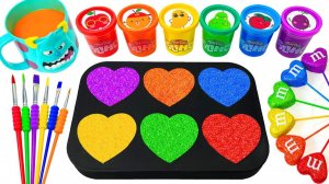 ИГРАЕМ В СЛАЙМЫ ЗАЛИВАЕМ В ФОРМЫ СЕРДЕЧЕК АСМР ВИДЕО ДЛЯ ДЕТЕЙ ДЕТСКИЙ КАНАЛ ИГРАЛКИ-ЗАЛИПАЛКИ