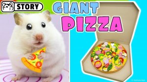 Хомяк в гигантском лабиринте с пиццей 🍕 Хомячок Хомура