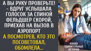 Истории из жизни: Вы руку проверьте! - вдруг услышала голосок за спиной фельдшер, приехав в аэропорт