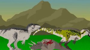 EVO GIGA против акрокантозавра