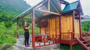 В одиночку строю бревенчатый домик и облагораживаю участок. Таймлапс. Серия 18. Хуан Ли