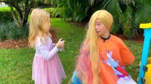 Nastya and Stacy dye their hair