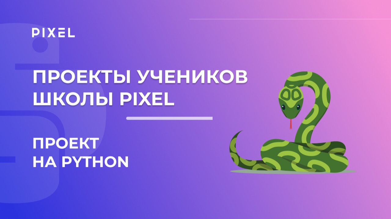 Проект Соболевой Дианы | Проект на Python | Школа программирования PIXEL смотреть онлайн