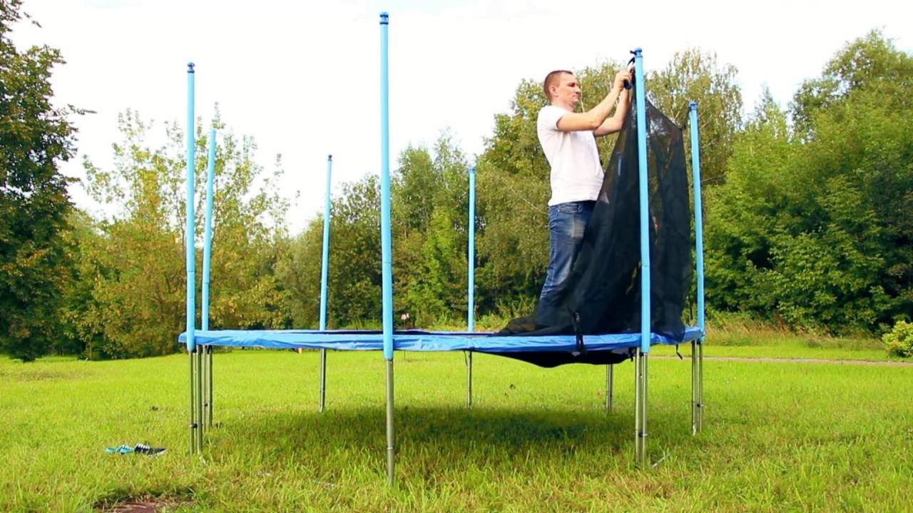 Сборка батута i-JUMP. Как собрать батут, пошагово и просто смотреть онлайн