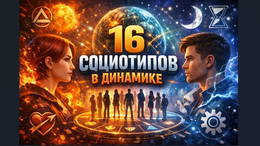 16 социотипов в динамике