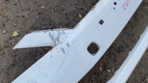 Передний бампер Toyota Camry цвет белый v50 ￼ тойота камри 50