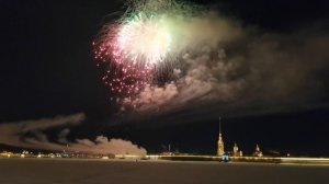 Салют в Санкт-Петербурге. 23 февраля 2026 года.