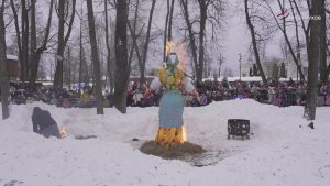 Задорно и весело, со всеми почестями проводили матушку - зиму в округе