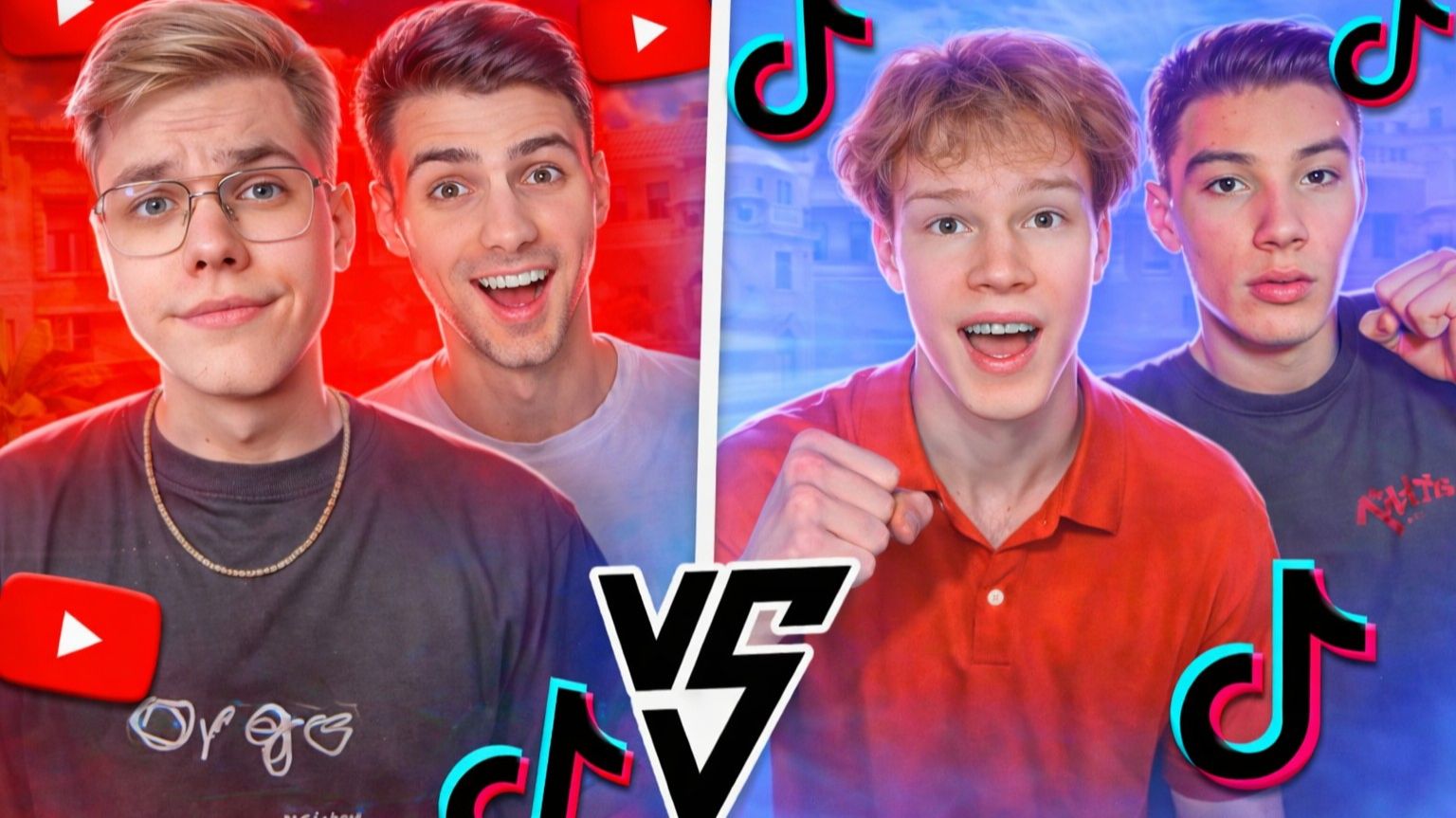 РУТУБЕРЫ И ТИКТОКЕРЫ - СОРЕВНОВАНИЯ БРАТИШКИ И ДЖЕНТА ВМЕСТЕ С РИКОМ И БЕРСЕРОМ!🔥 смотреть онлайн