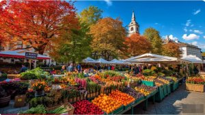 🚶 SmartTV 4К ➤ 🌺 В Цюрихе (Швейцария) наступила осень - впечатляющий утренний рынок! 🌺