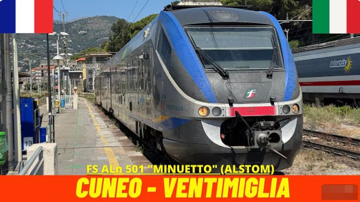 🚄 4К SmartTV ➤ Маршрут Кунео - Вентимилья (железная дорога Тенда - Италия, Франция, июнь 2025 г) 🚄 смотреть онлайн