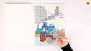 БОЛЬШАЯ ВОДНАЯ РАСКРАСКА. ТУРБОЗАВРЫ