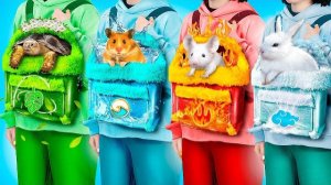 Строим секретные домики для животных. Огонь, вода, земля и воздух