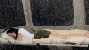 Ночёвка под проливным дождём. Кемпинг в грозу, звуки дождя убаюкивают.