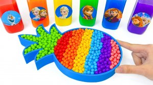 Мультик для детей и малышей. Как сделать  своими руками радужный Ананас.