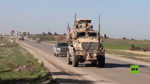 مشاهد للقوات الأمريكية تنسحب من قاعدة "قسرك" شمال شرق سوريا نحو العراق