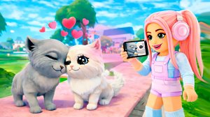 Я НАШЛА САМОГО КРАСИВОГО КОТИКА В РОБЛОКС! НОВАЯ ИГРА С КОТЯТАМИ!