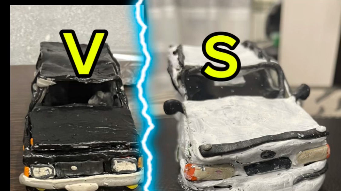 Наконец-то!!!!! Краш тест лоб в лоб, то есть почти лоб в лоб. Газ 3102 и ваз 2115 из пластилина!!!