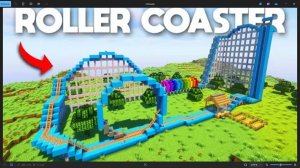строю американские горки в майнкрафт! 1 часть