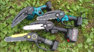 Тест небольших аккумуляторных цепных пил для дачи и сада