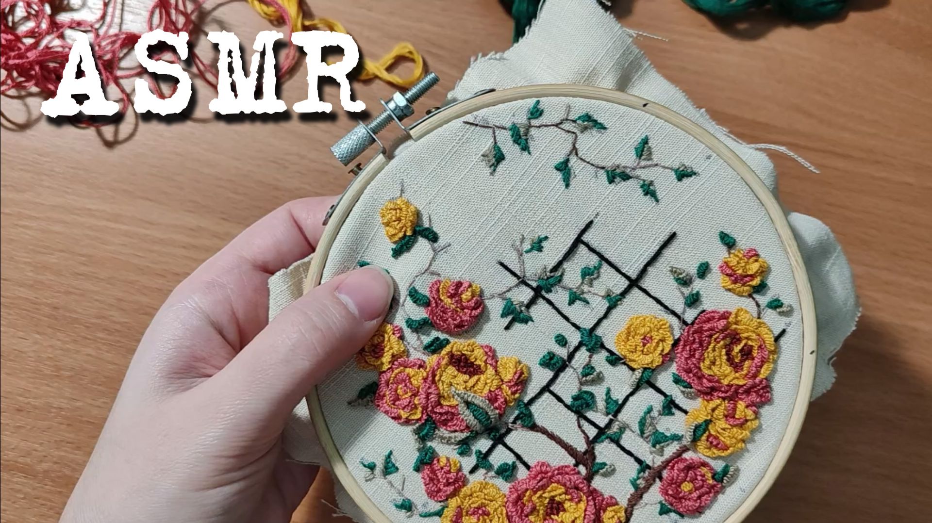 [ASMR] Вышиваю цветы