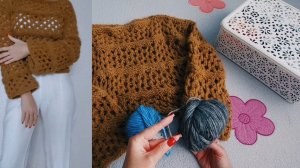 Джемпер СЕТКОЙ/ Бесплатные МК в Telegram