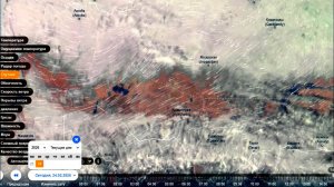 Граница снежного покрова в Казахстане. Вид со спутника 23 и 24 февраля 2026 года