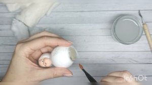 "Матрешка", ватная игрушка, часть 1