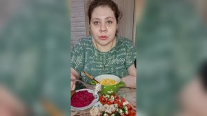 Мукбанг Картошка, мясо/Муж обсуждает жену с сотрудницами