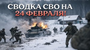 Сводка СВО на 24 Февраля - ВС РФ громят оборону врага между Родинским и Белицким!