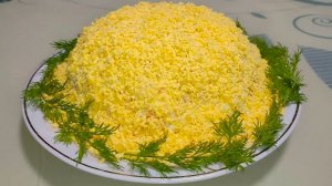 САЛАТ МИМОЗА С РЫБНЫМИ КОНСЕРВАМИ 😋👍