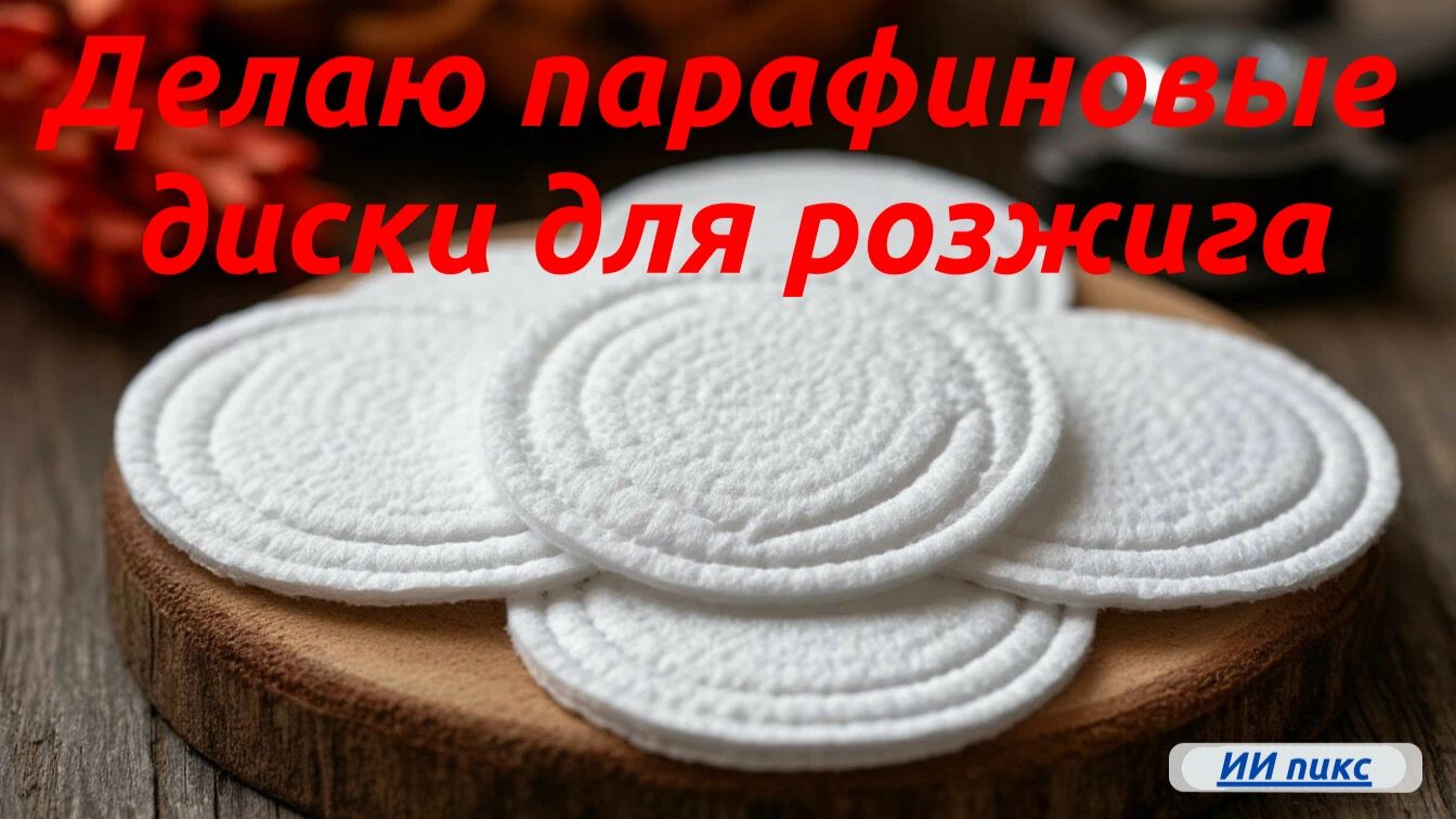 Парафиновые диски для розжига своими руками смотреть онлайн