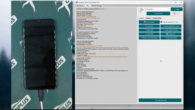 How to Reset FRP on SM - A505U Reboot EUB Mode with Octoplus Samsung Software