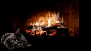 Сладко спится у камина. Звуки и треск огня в камине