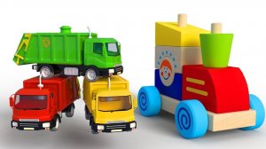 Изучаем цвета и цифры с помощью игрушечных машинок и поездов для детей Полицейская машина Грузовик