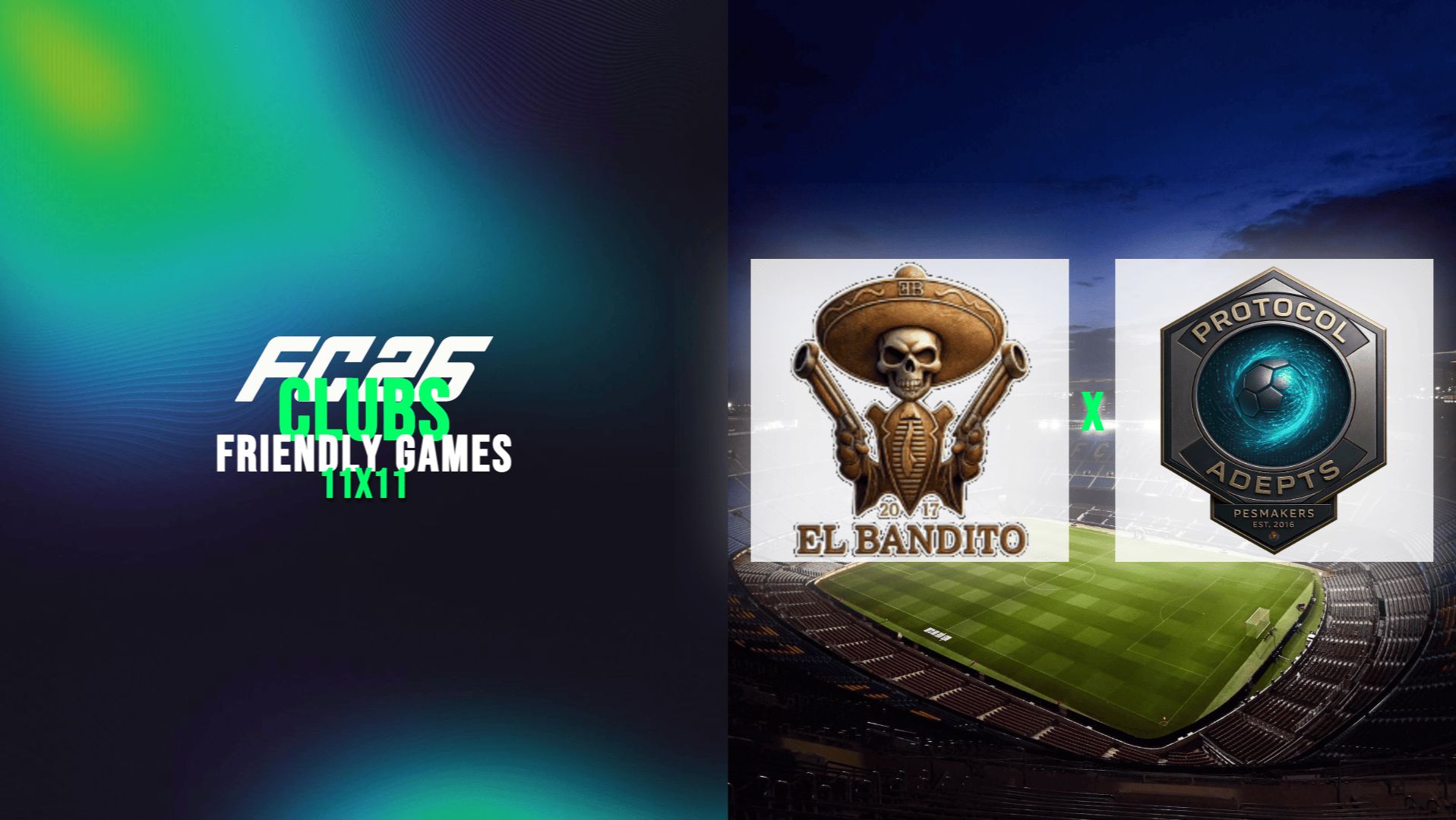 11 на 11 EA Sports FC 26 - Pro Clubs | Товарищеские игры | EL BAND1TO vs Protocol Adepts