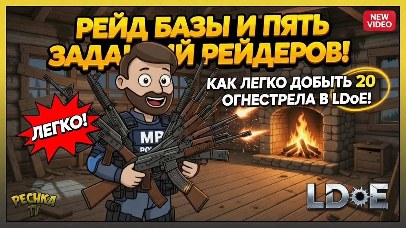 Рейд базы и Пять заданий Рейдеров! Как легко добыть 20 Огнестрела в LDoE! смотреть онлайн