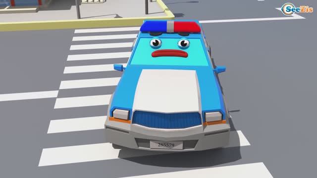 Полицейские машины. Мультик для детей