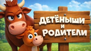 Животные и их детёныши! Учим животных вместе | Мультики для малышей