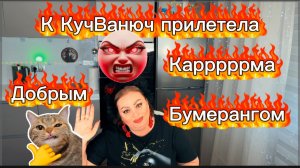 Кучандра решила прославиться "Добрыми" делами))) И вдруг к ней прилетел бумеранг и каррррма)))