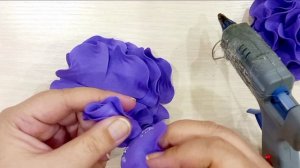 Большая фиолетовая роза своими руками. Мастер-класс роза из фоамирана