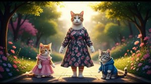 Кошка МиуМиу упала с горки и повредила лапу — мама срочно отвезла её в больницу.